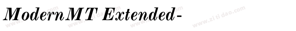 ModernMT Extended字体转换